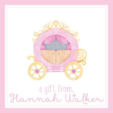 Load image into Gallery viewer, Watercolor Princess Gift Tag / Southern gift tag / Spring Gift Tag / Summer Gift Tag / Enclosure Card / Birthday Gift Tag / Preppy Gift
