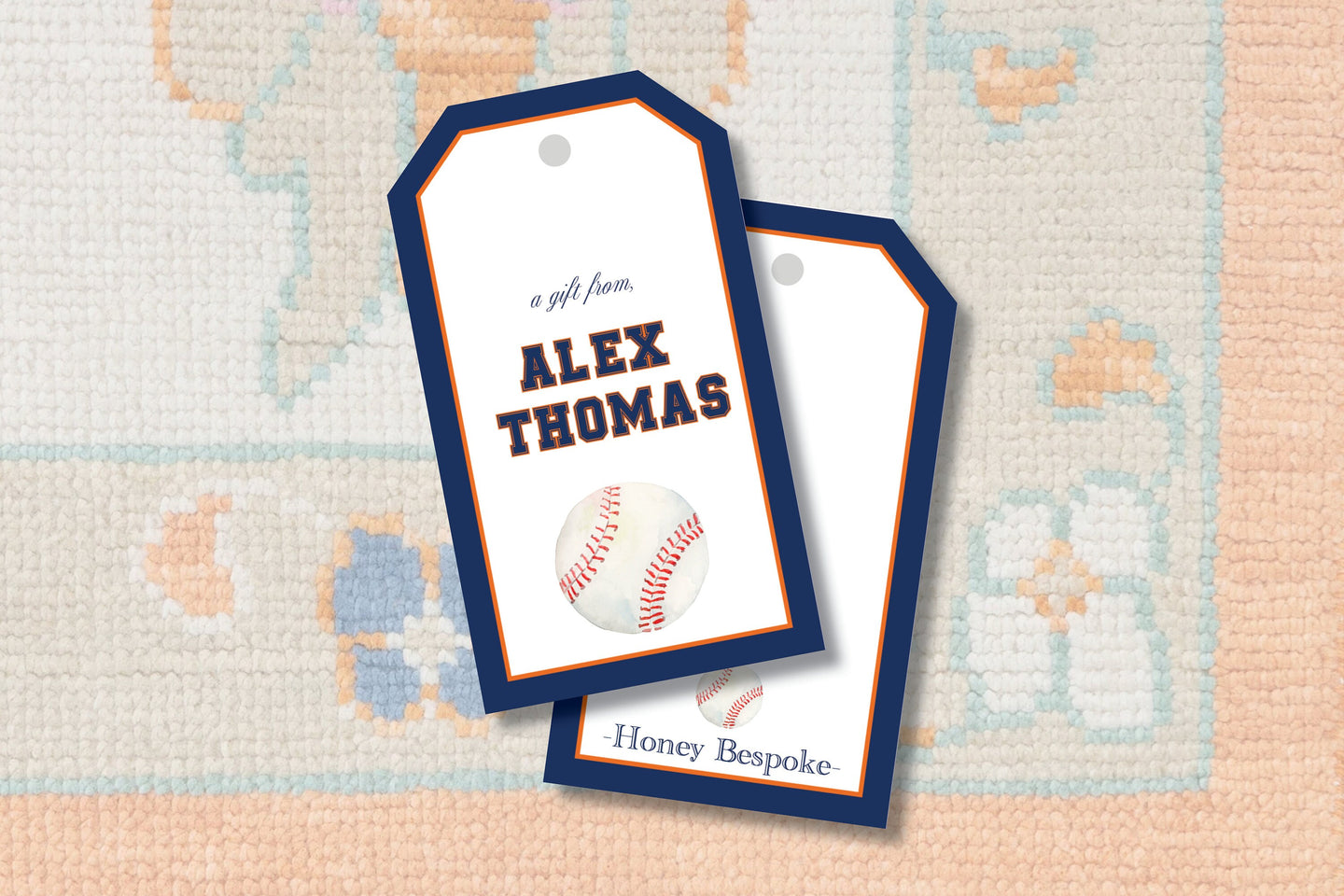 Baseball Gift Tag / Watercolor Baseball Theme / Baseball Boy Party / Houston Astros