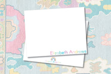 Load image into Gallery viewer, Personalized Rainbow Stationery / Girls Stationery Set / Personalized Thank You Cards / Personalized Stationary / Thank you Notes

