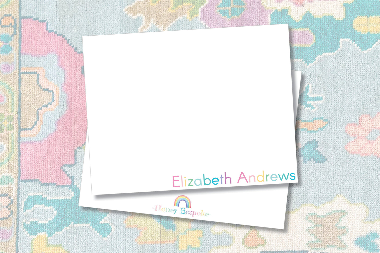 Personalized Rainbow Stationery / Girls Stationery Set / Personalized Thank You Cards / Personalized Stationary / Thank you Notes