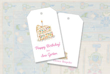 Load image into Gallery viewer, Children&#39;s Birthday Gift Tag / Party Gift Tags  / Toddler Gift Bag Tags / Preppy Gift Tags / Classic Party Bag Tag
