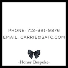 Load image into Gallery viewer, Personalized Monogram Calling Card / Classy Bow Enclosure Card / Womens Calling Card / Preppy Girl / Southern Girl Designs / Classic Tag
