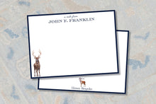 Load image into Gallery viewer, Personalized Stag Stationery / Stationery for Hunters / Deer Hunter Stationery / Gifts for Hunters/ Classic / Preppy / Deer

