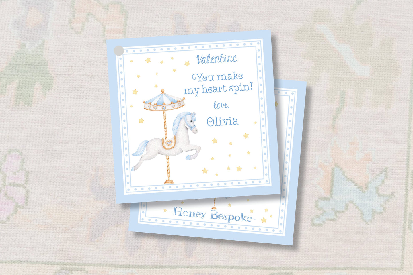 Cute Horse Valentines Gift Tag / Sweet Treat Valentines Printable / Valentines Class Tags / Grandmillennial Valentines Treat Tags