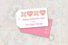 Load image into Gallery viewer, Valentines Cookies Treats Gift Tags / Valentines Cookies Tag / Preppy Valentines / Valentines Printable Tags / XOXO Valentines
