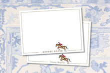 Load image into Gallery viewer, Personalized Equestrian Stationery / Equestrian Gifts / Horse Back Riding / Thank You Cards / Preppy Stationery / Thank you Notes
