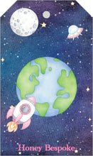 Load image into Gallery viewer, Out of This World Valentines Gift Tag / Pink Astronaut Valentines Treat Tags / Preppy Valentines Gift Tags  / Southern Valentine / Favor Tag
