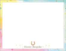 Load image into Gallery viewer, Unicorn Theme Stationery / Personalized Unicorn Stationery  / Unicorn Birthday Party / Unicorn Rainbow Stationery / Preppy Stationery
