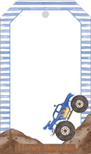 Load image into Gallery viewer, Wheelie Like You Valentines Gift Tag / Monster Truck Valentines Tags / Wheely Valentines Gift Tags  / Preppy Valentines / Boys Valentine
